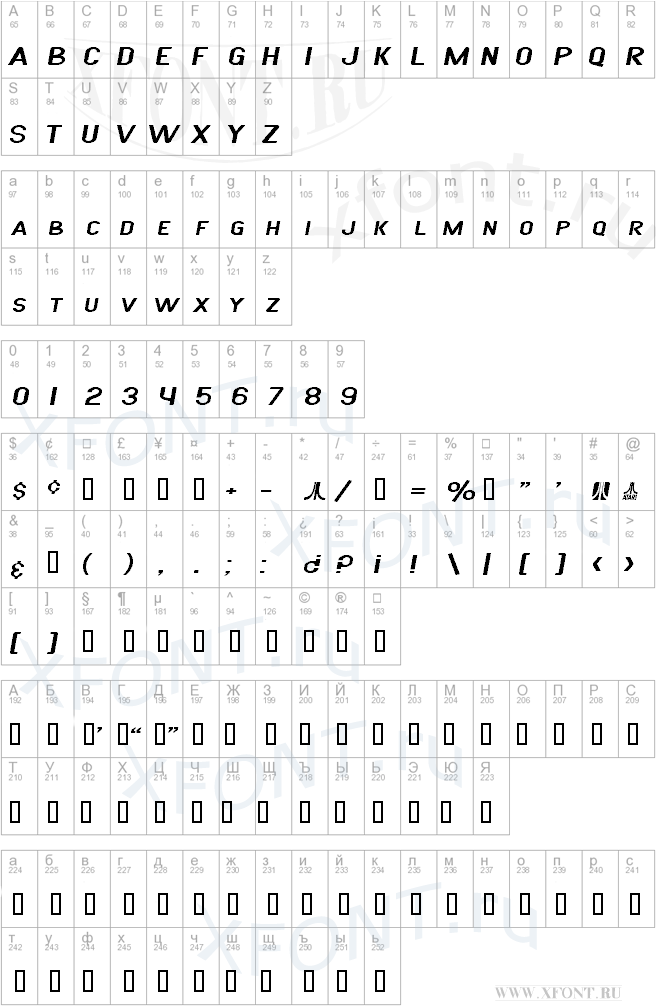 SF Atarian System Extended Italic