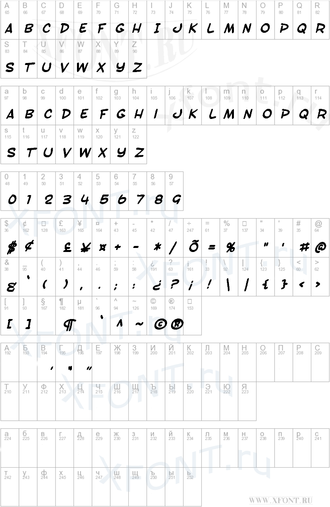 шрифты SF Toontime Bold Italic SF Toontime Bold Italic