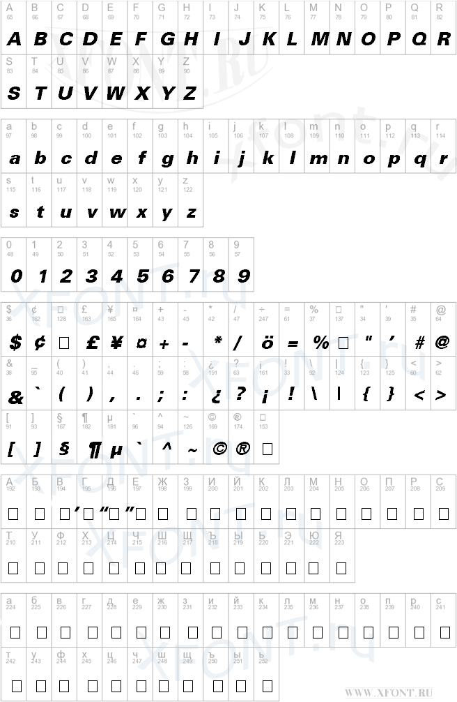 USABlack Italic