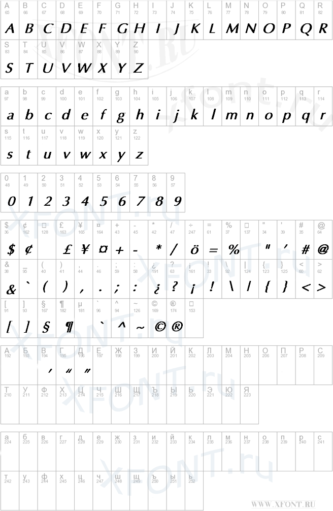 Optima Bold Italic