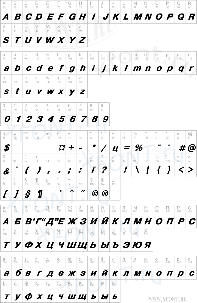 HelvDL Bold Italic