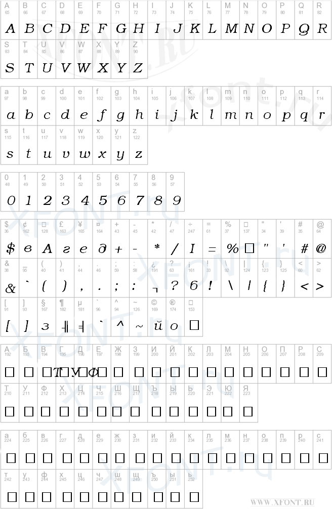ER Bukinist 866 Italic