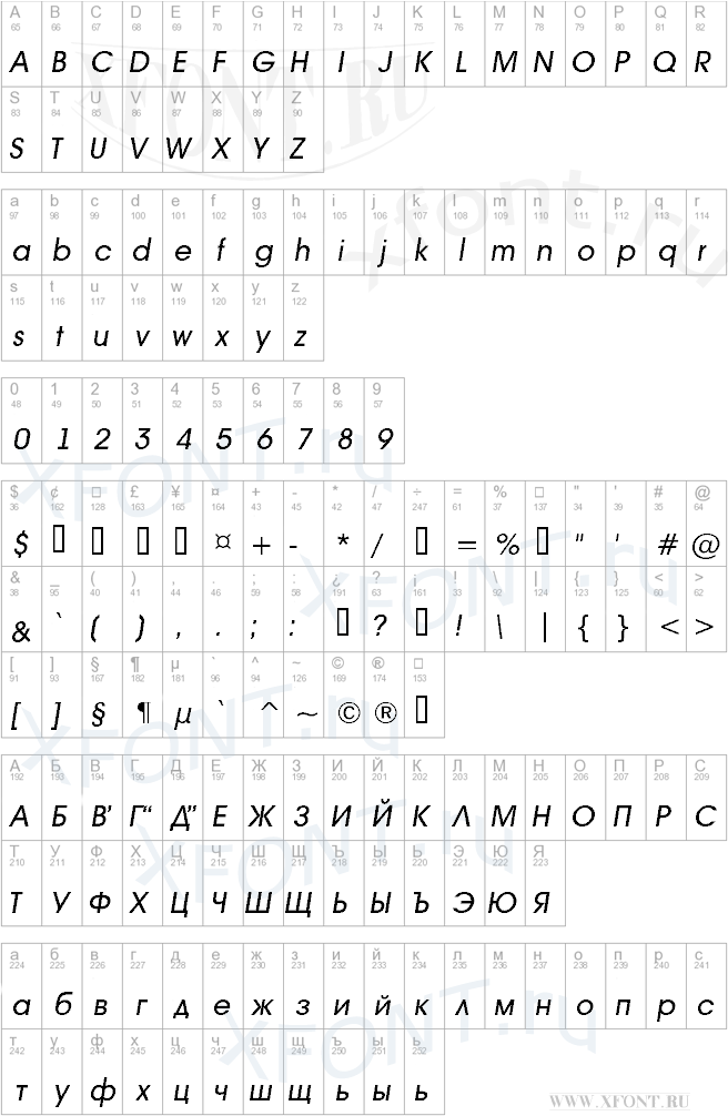 a_AvanteBs Italic