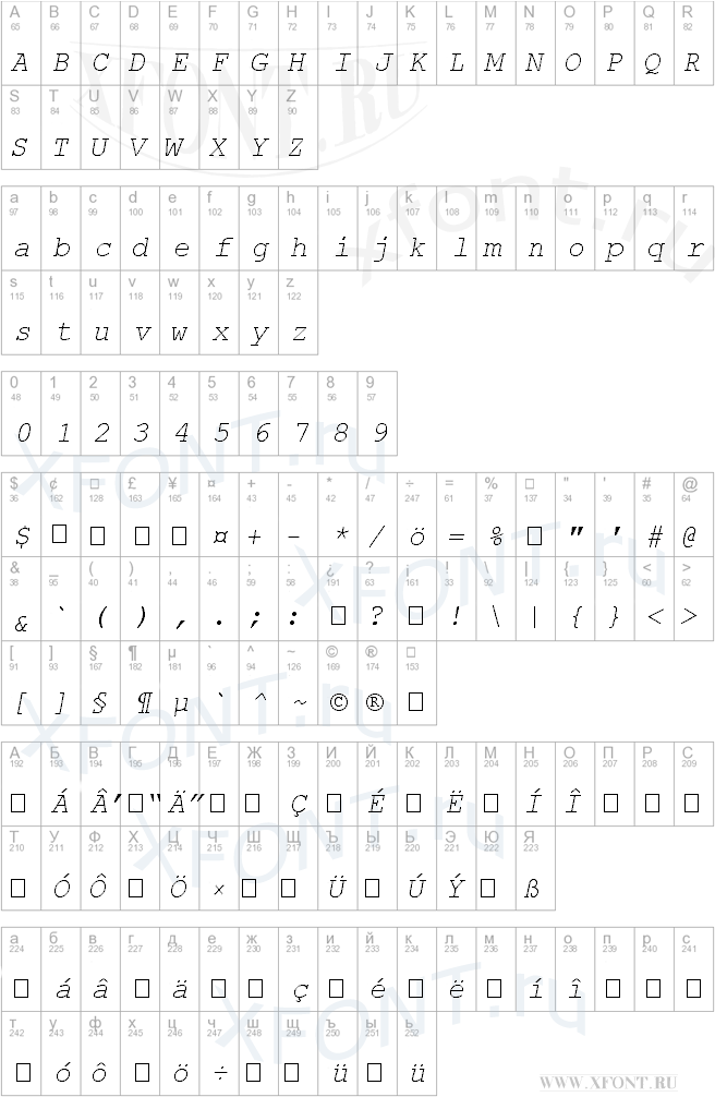 Courier New CE Italic