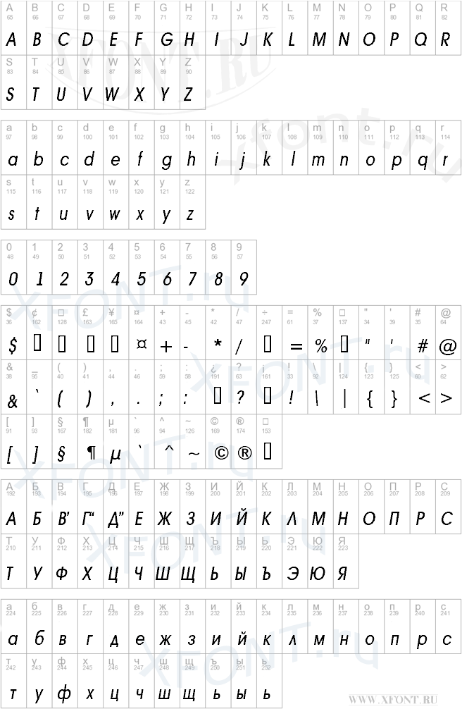 a_AvanteTckNr Italic
