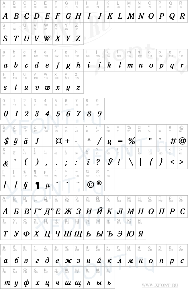 Antiqua Bold Italic