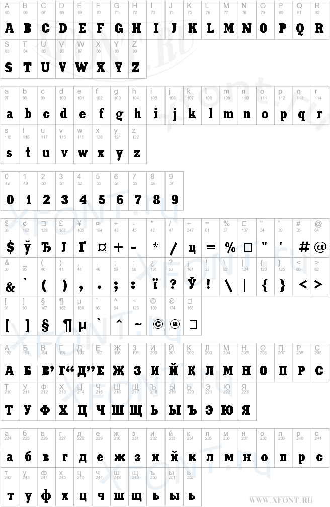 Xenia Condensed Cyrillic