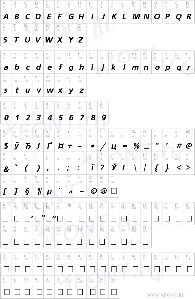 UkrainianFreeSet BoldItalic
