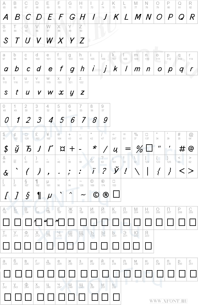 TextBookCTT Italic