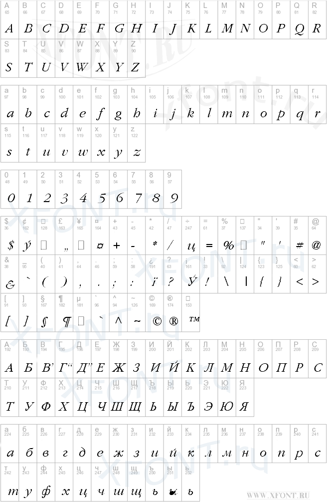 Classic Russian Italic:001.001