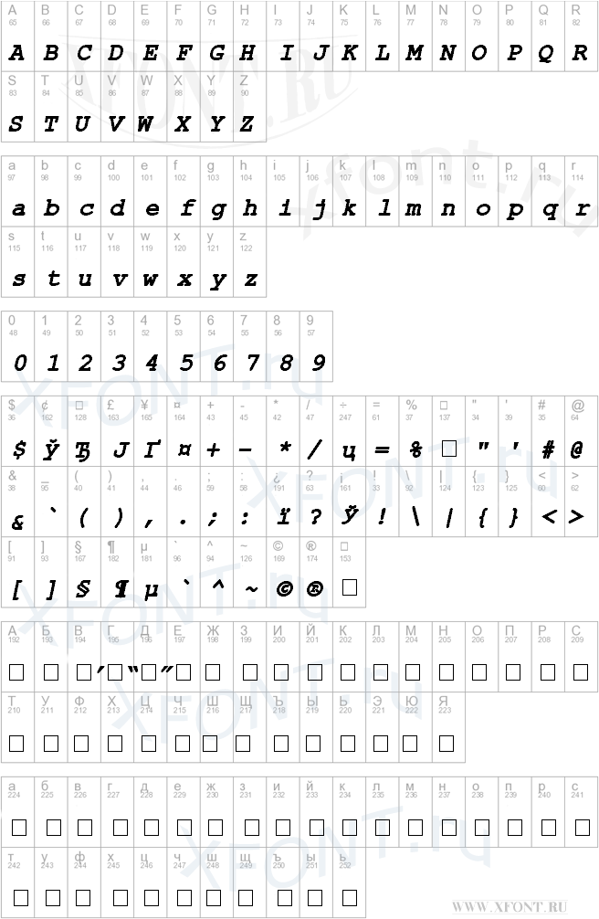 ER Kurier 1251 Bold Italic