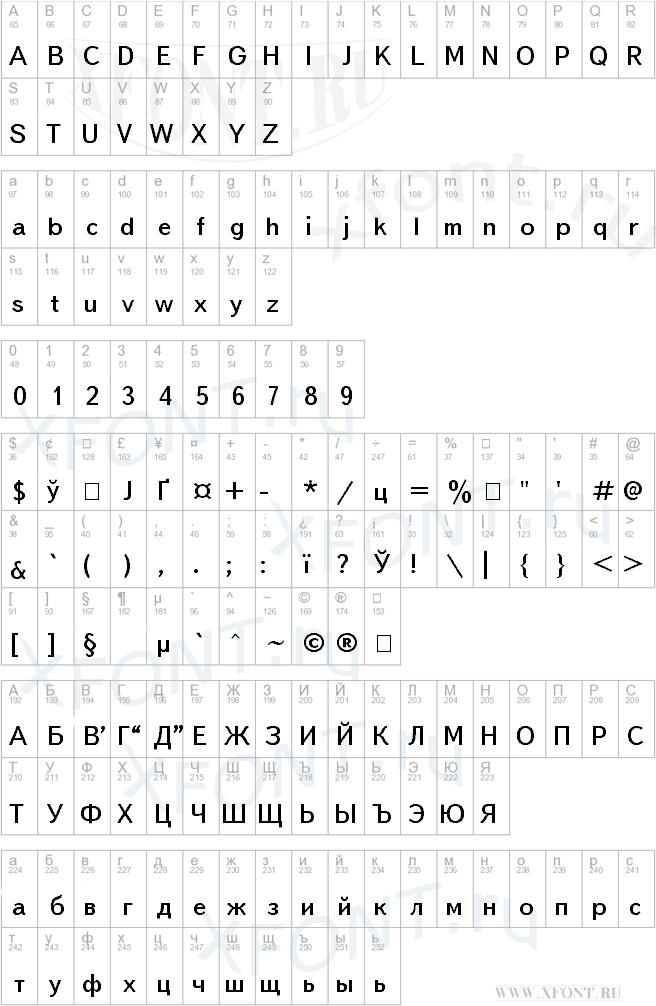 TextBook Cyrillic