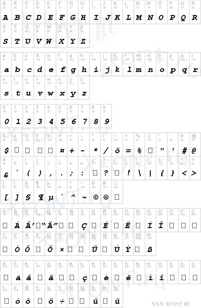 Courier New CE Bold Italic