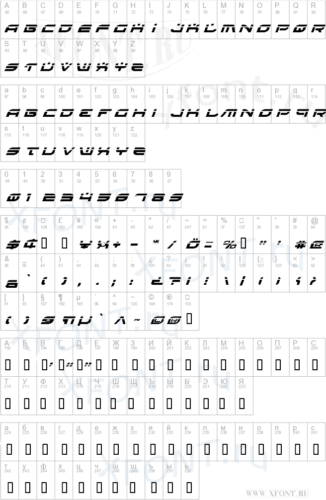 Battlefield Laser Italic