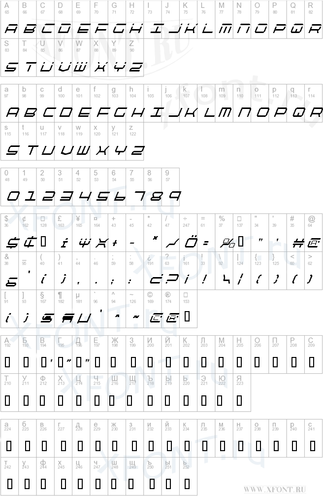 QuickTech Condensed Italic