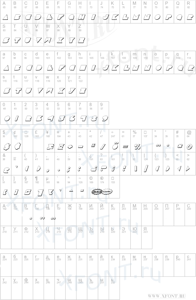 Disco Deck Shadow Italic