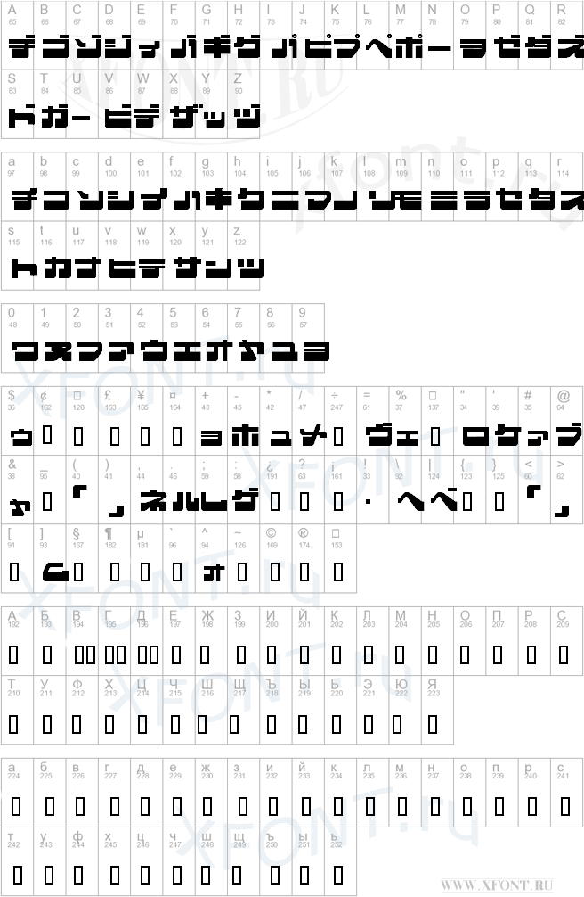 шрифты EjectJap LowerPhat EjectJap LowerPhat