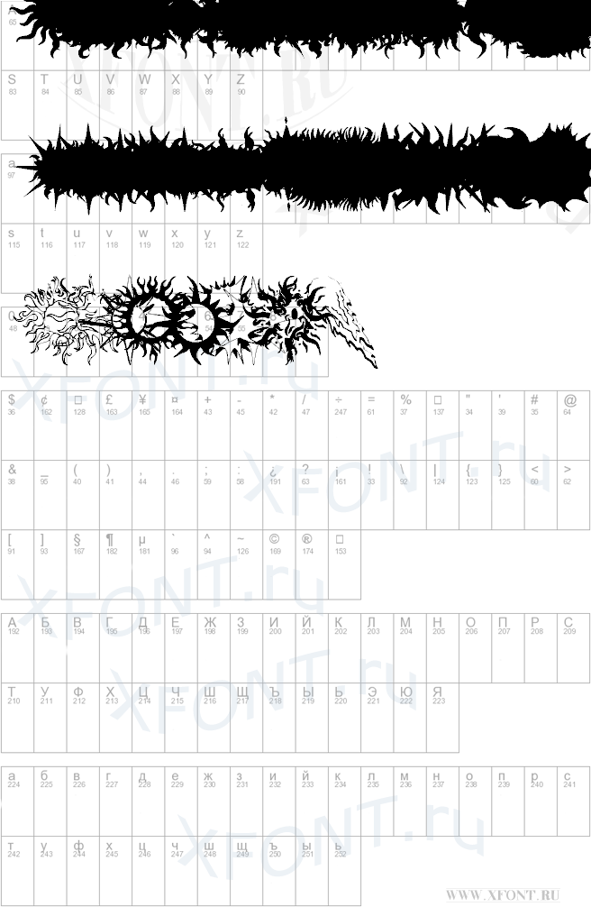 шрифты Flaming Stars Splatters Flaming Stars Splatters