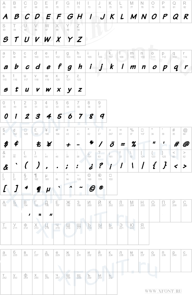 Komika Text Bold Italic