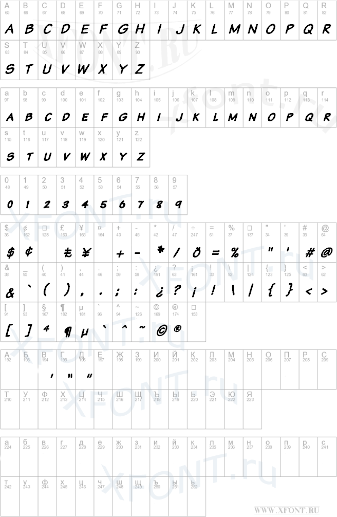 Komika Text Kaps Bold Italic