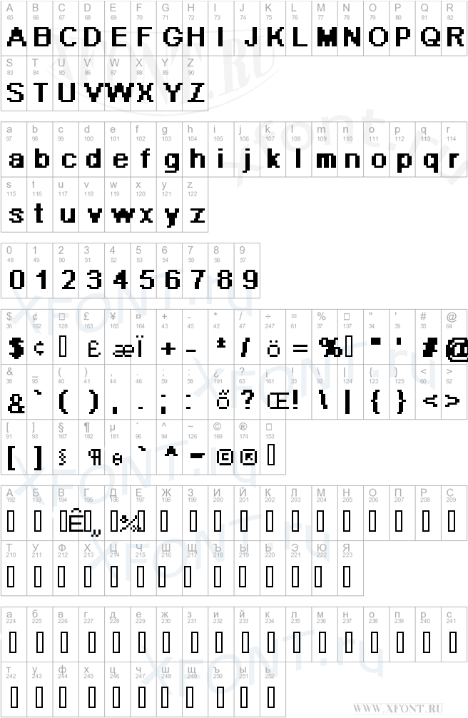 Pixel Arial 11 Bold