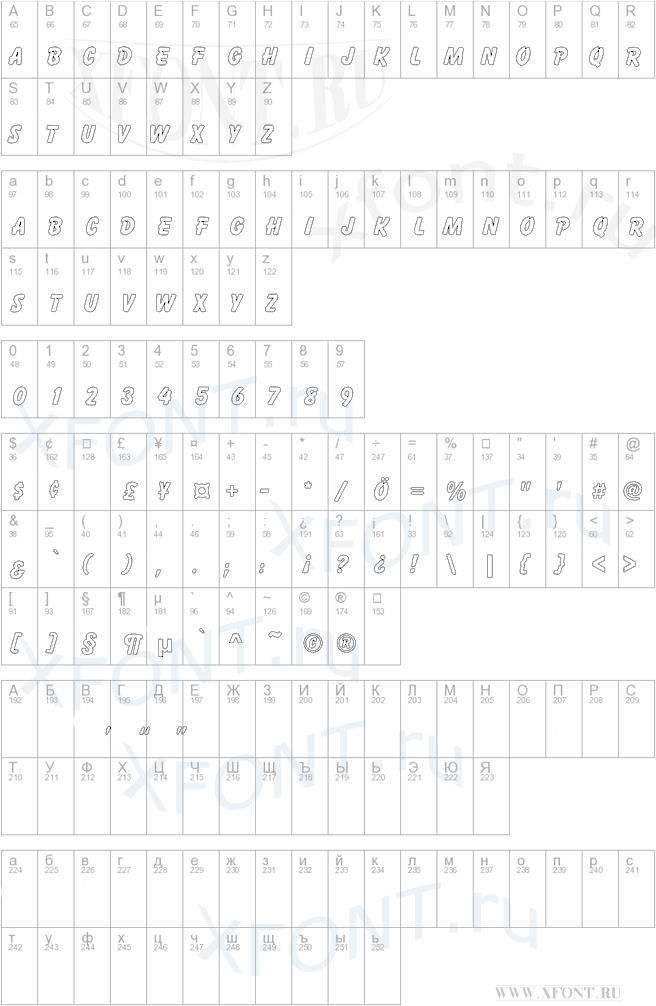 Cartoon Hollow Condensed