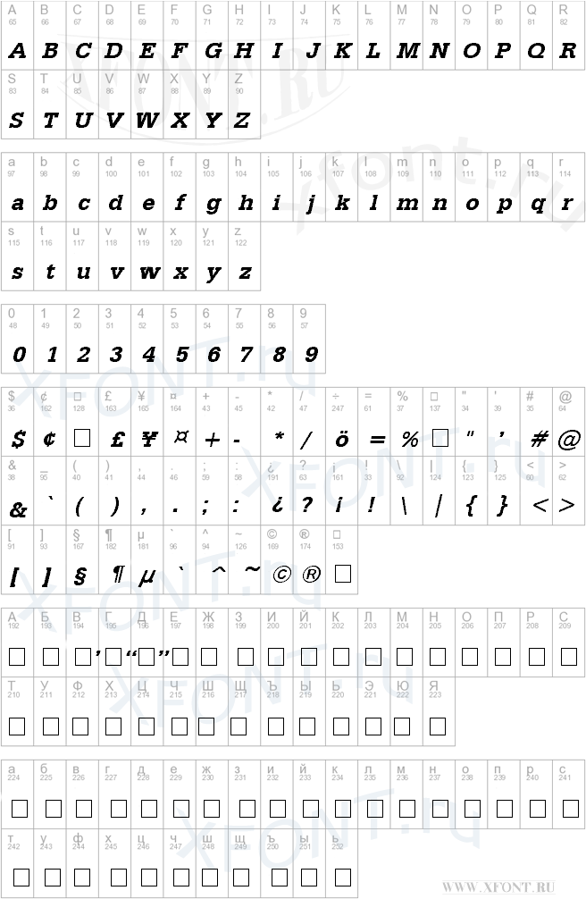 Classic Typewriter Bold Italic