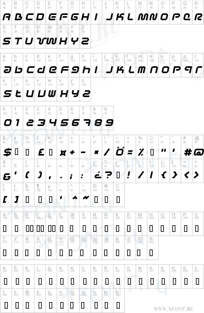 Sci Fied X BoldItalic