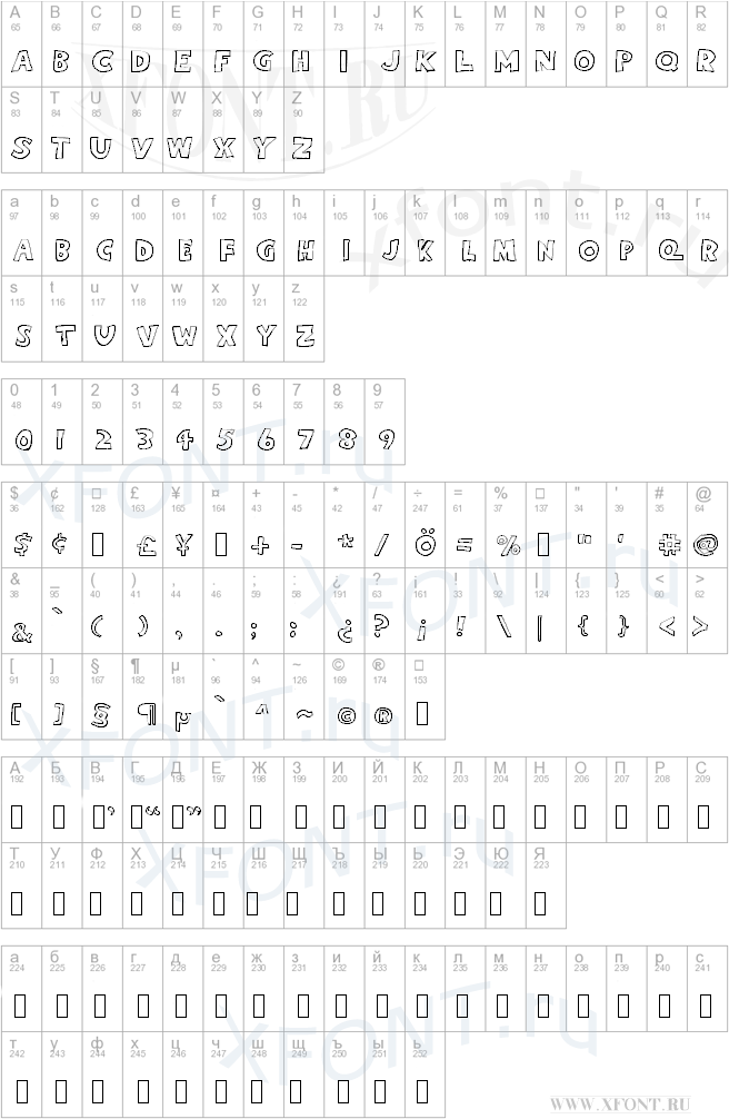 шрифты Eighty Percent Caps Outline Eighty Percent Caps Outline