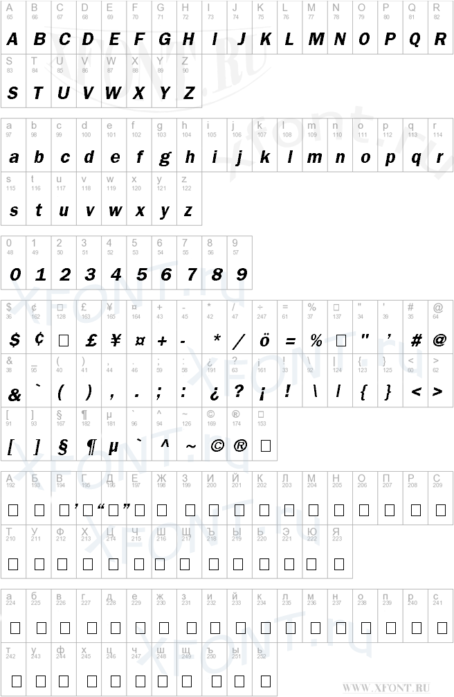 FrankfurtGothic Bold Italic