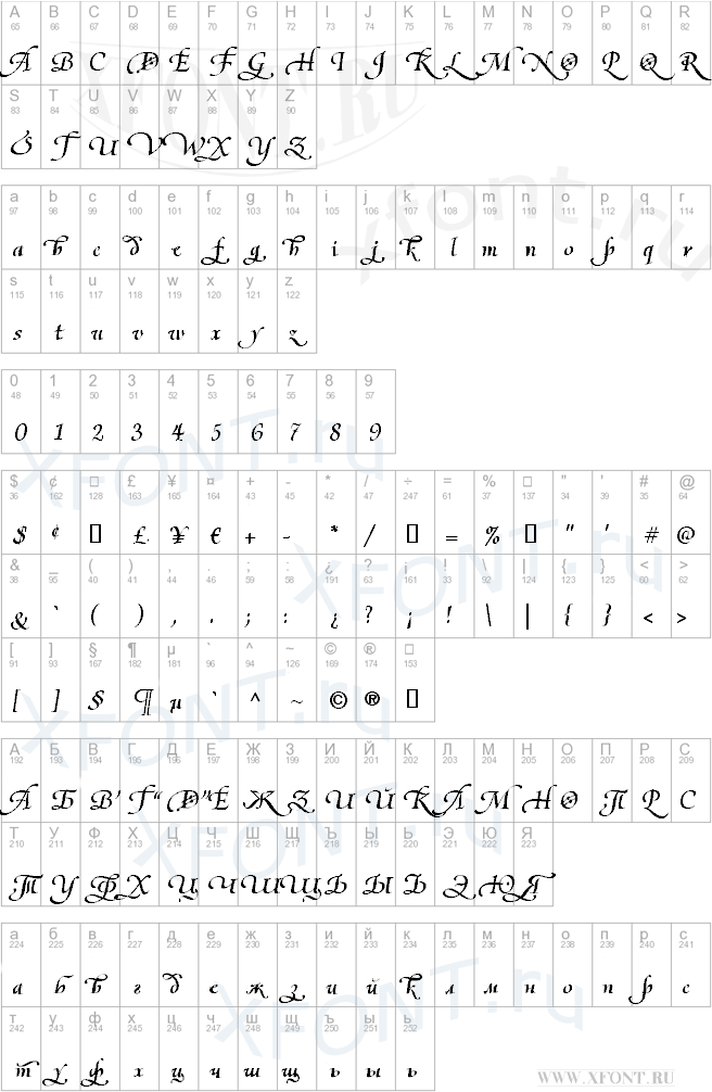 Olietta script Lyrica BoldItalic