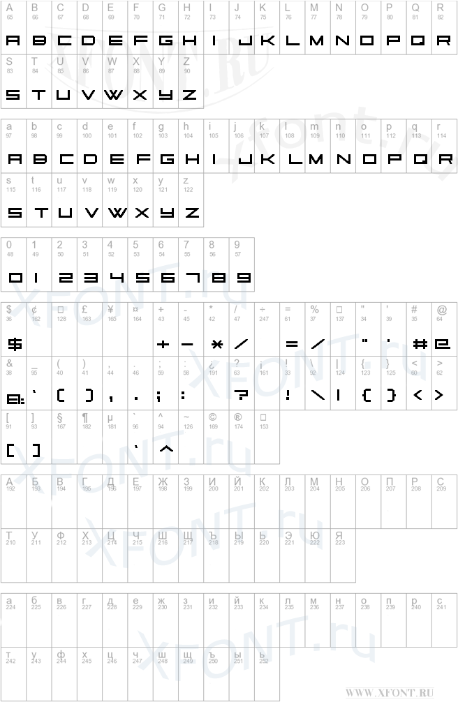 square sans serif 7
