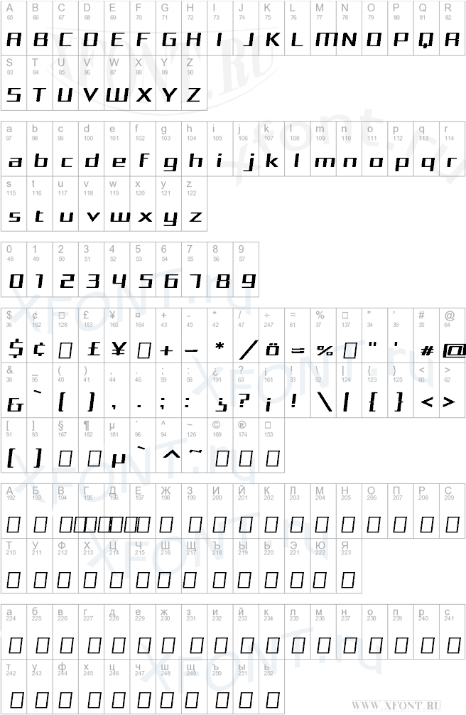 шрифты Squarea Expanded Oblique Squarea Expanded Oblique