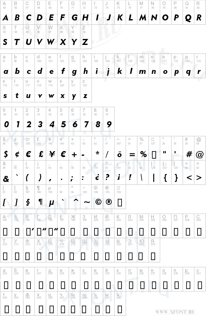 Geometric 415 Black Italic BT