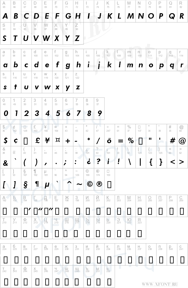 шрифты Futura Heavy Italic BT Futura Heavy Italic BT