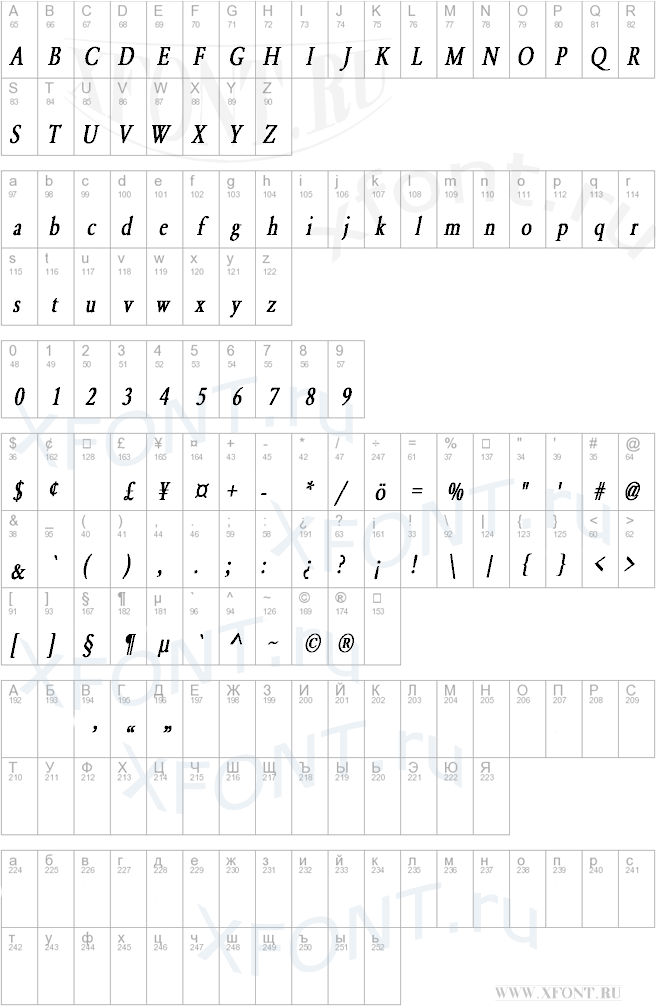 Garamond-Normal Condensed Bold Italic