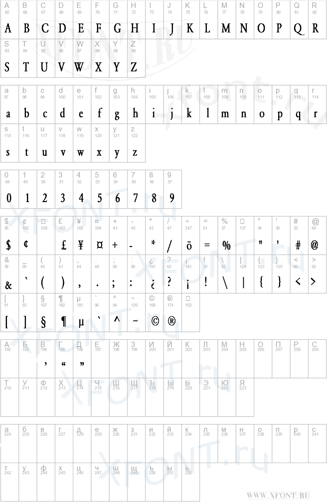 Garamond-Normal Condensed Bold