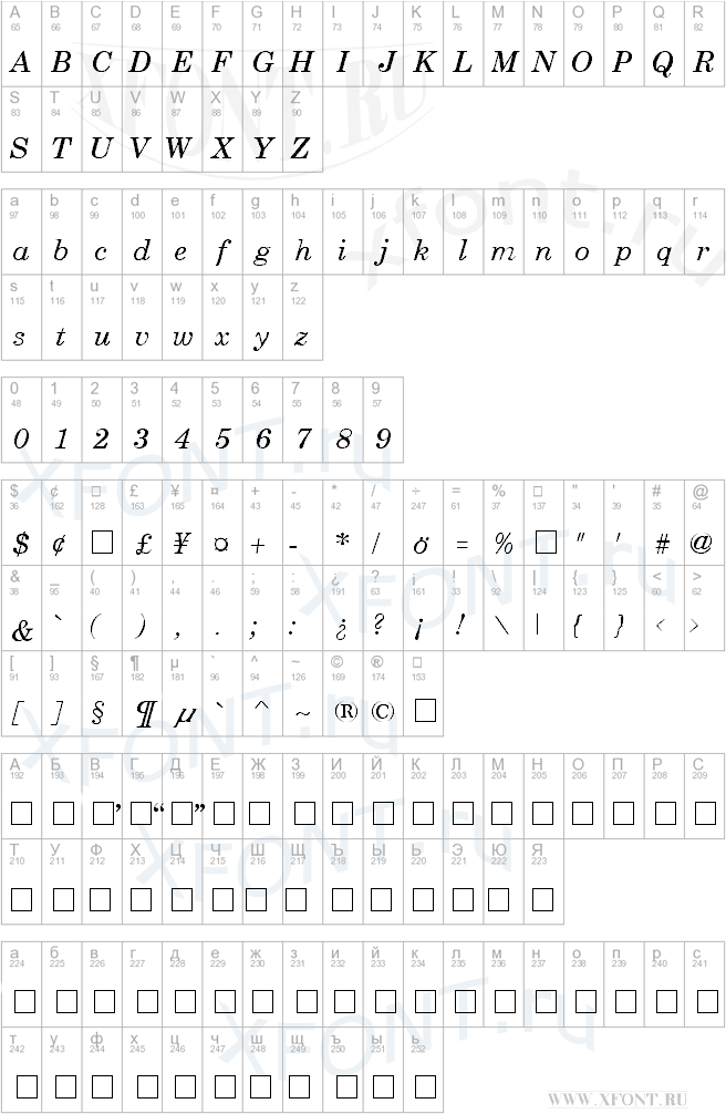 Schoolbook Italic