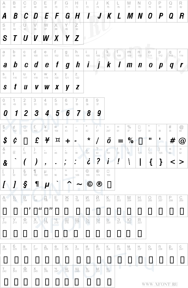 шрифты Swiss 721 Bold Condensed Italic BT Swiss 721 Bold Condensed Italic BT