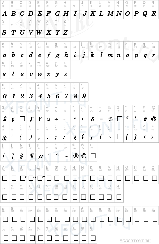 Schoolbook Bold Italic