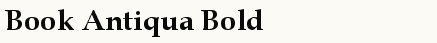 font шрифт Book Antiqua Bold