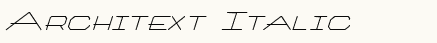 font шрифт Architext Italic