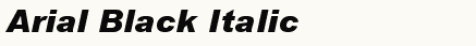 font шрифт Arial Black Italic