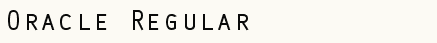 font шрифт Oracle Regular