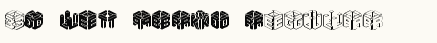 font шрифт 3D LET (BRK)