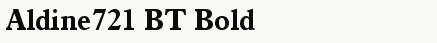 font шрифт Aldine721 BT Bold