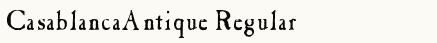 font шрифт CasablancaAntique