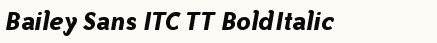 font шрифт Bailey Sans ITC TT BoldItalic