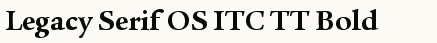 font шрифт Legacy Serif OS ITC TT Bold