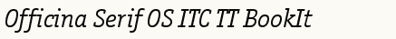 font шрифт Officina Serif OS ITC TT BookIt